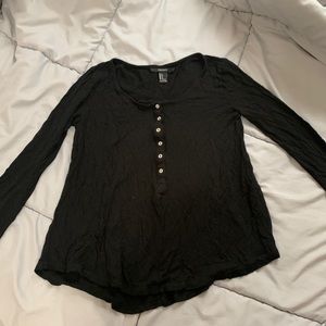 Black Henley Shirt